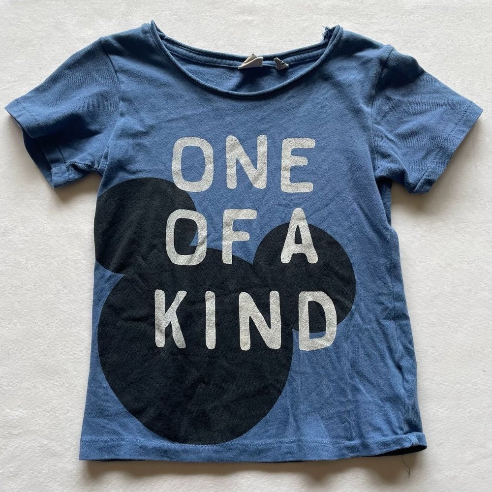 Junk Food Disney Mickey Mouse "One of A Kind" Blue Shirt size 5T - Picture 2 of 6
